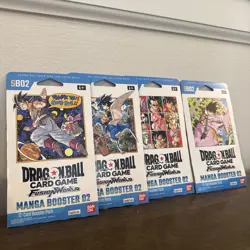 Dragon Ball Super Card Game Fusion World Manga sleeved 02 Factory Sealed 4x - Image 2
