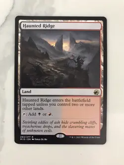 Haunted Ridge MTG Magic the Gathering Card NM Near Mint Midnight Hunt MID - Image 1
