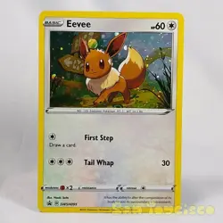 Pokemon TCG Sword & Shield Promo Card - SWSH095 Eevee Foil Holo Gamefreak Go - Image 1