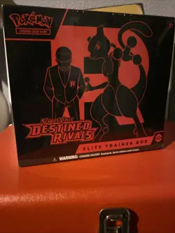 Pokemon Destined Rivals ETB Sealed With Sealed Zapdos Promo Card - Image 1