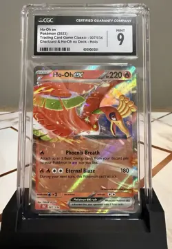 Pokemon TCG Ho-Oh EX Holo Rare Card 007/034 2023 CLC Classic Collection CGC 9 - Image 1