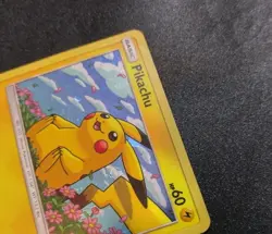 Pikachu SM206 Black Star Promo Cosmos Holo Pokemon Card MP - Image 5