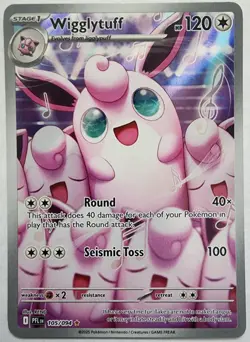 Pokemon Trading Card TCG Wigglytuff Full Art Holo 105/094 Nintendo 2025 - Image 1