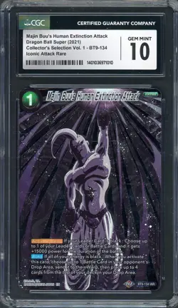 CGC 10 Majin Buu's Human Extinction Attack BT9-134 Dragon Ball Super Card B5 - Image 1