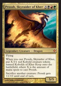 1x Prossh, Skyraider of Kher NM-Mint, English Commander 2013 MTG Magic - Image 1