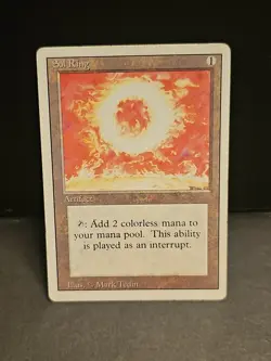 Mtg 💥 Sol Ring 💥 Revised Edition LP/NM 🌟 RARE 🌟 Magic The Gathering - Image 1