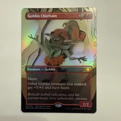 Goblin Chieftain FOIL Borderless 135 Special Guests SPG ECL MTG Mythic Unplayed - Image 1