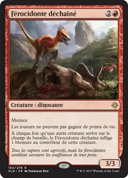 Magic The Gathering MTG RAMPAGING FEROCIDON FRENCH Ixalan NM Near Mint - Image 1