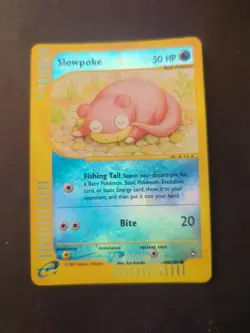 Pokemon Card - Slowpoke Aquapolis 108/147 Reverse Holo LP - Image 1