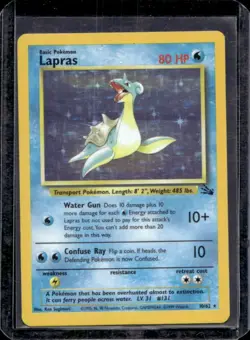 1999 Pokemon Fossil Lapras #10/62 - Image 1