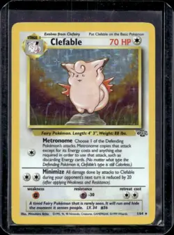 1999 Pokemon Jungle Clefable #1/64 - Image 1