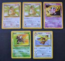Jungle Lot - 5 Rares - NM - Pokemon 1999 TCG WOTC - Image 1