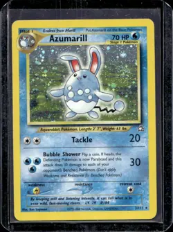 2000 Pokemon Neo Genesis Azumarill Holo #2/111 - Image 1