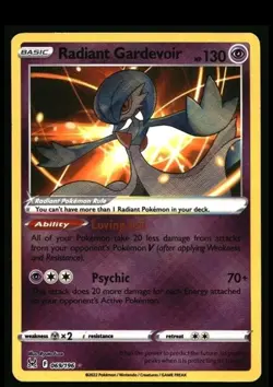 Radiant Gardevoir 069/196 Swsh11: Pokemon Lost Origin Holo - Image 1