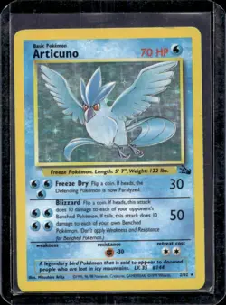 1999 Pokemon Fossil Articuno #2/62 - Image 1