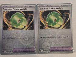 3x playset Cynthia's Power Weight 162/182 (DRI)Trainer reverse Holo TCG Pokemon - Image 1
