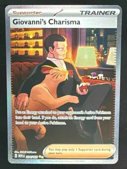 2023 Pokemon Gaming SV 151 - MEW EN Giovanni's Charisma #204/165 - Image 1