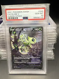 Pokemon Celebi V Fusion Strike Full Alt Art #245 PSA 10 Gem Mint - Image 1