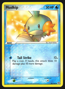 Mudkip 56/106 EX Emerald Pokemon Card LP - Image 1
