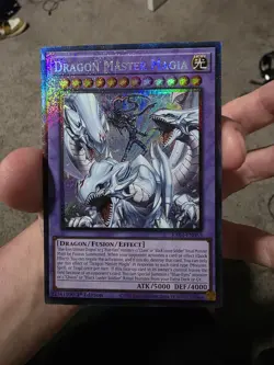 Dragon Master Magia Platinum Secret Rare Quarter Century Stampede RA04-EN055 - Image 2