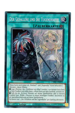 YuGiOh! CH01 - DE019 Der Gefallene und die Tugendhafte - Secret Rare deutsch - Image 1