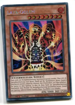 Yu-Gi-Oh! Lava Golem Secret Rare RA01-DE001 - Image 1