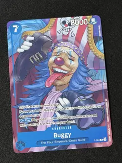 Buggy | One Piece TCG P-084 | Blue Character Cross Guild Slash | Promo | NEW NM - Image 1