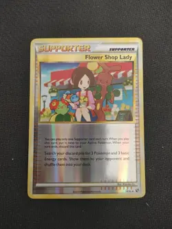 Pokemon TCG Flower Shop Lady 74/90 Reverse Holo HGSS Undaunted - Image 1