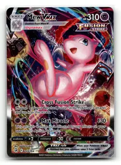 Pokemon Mew VMAX (Alt Art Secret) 269/264 Swsh08: Fusion Strike Pack Fresh NM - Image 1