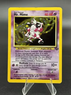 Mr. Mime -6/64 - Jungle Unlimited 1999 - WOTC - Holo Rare - MP - Pokemon TCG - Image 1