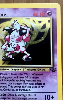Mr. Mime Pokemon TCG Jungle Set Unlimited 6/64 Rare Holo 1999 LP - Image 5