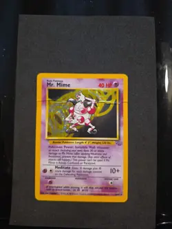 Mr. Mime 6/64 Unlimited Jungle Set Holo Rare 1999 English Pokemon Card TCG WOTC - Image 1