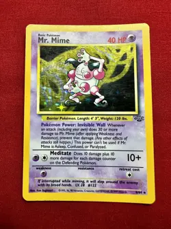Pokemon TCG Mr. Mime Jungle 6/64 Holo Unlimited Holo Rare - Image 2