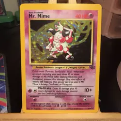 Mr. Mime 6/64 Jungle Base Set Holo Rare Unlimited WOTC Pokemon TCG MINT/NM - Image 1