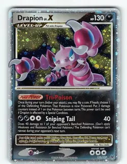 DRAPION LV.X 123/127 HOLO RARE LV.X PLATINUM POKEMON LP - Image 2