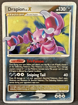 Pokemon Drapion LV.X (Holo Swirl) 123/127 Platinum Ultra Rare (LP+) - Image 1