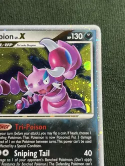 Pokemon - Drapion LV.X 123/127 Platinum Holo Ultra Rare - Image 5