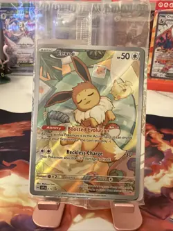 Pokemon TCG Eevee #173 Prismatic Evolutions ETB Black Star Holo Promo Sealed! - Image 1
