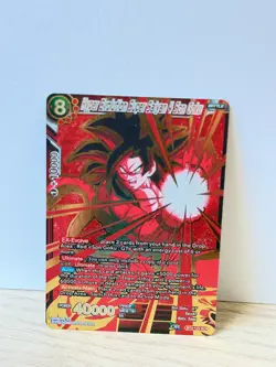Dragon Ball Super Card Hyper Evolution Super Saiyan 4 Son Goku SCR BT3-123 - Image 1