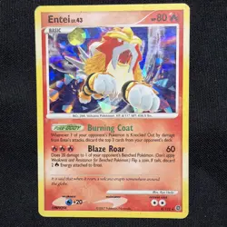 Entei 4/132 Cracked Ice Holo Secret Wonders Pokemon Card - Image 1