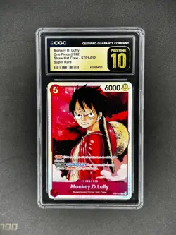 One Piece Card Monkey D. Luffy Starter Deck ST01-012 SR English CGC Pristine 10 - Image 1
