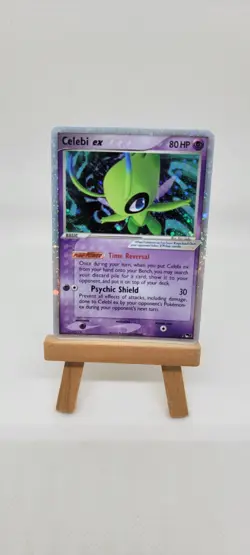 Celebi EX Holo Ultra Rare Pokemon TCG Card Pop Series 2 LP/MP - Image 1