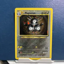 Magneton 10/64 HOLO Rare Neo Revelation WOTC Vintage Pokemon Card - Image 2