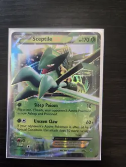 2015 Pokemon TCG Card Sceptile EX Ancient Origins XY 7/98 Holo Ultra Rare LP - Image 2