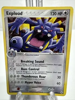 Exploud 6/101 EX Hidden Legends Vintage Holo Rare 2004 Pokemon Card TCG - Image 1