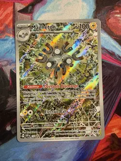 Pokemon TCG Magneton SVP 159 Surging Sparks Promo Card NM Condition - Image 1