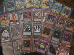 Vintage 1999 Digimon & 1996 Yugioh Card Binder Pages Holos Rares Commons - Image 1