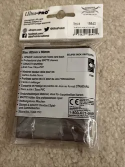 Eclipse Pro Matte Red Small Deck Protector Card Sleeves 60 Count 62MM x 89MM - Image 2