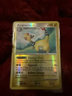 Ampharos 1/127 Platinum Reverse Holo RH Rare Pokemon TCG Card - Image 2