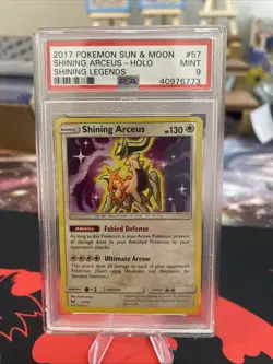 Pokemon TCG Shining Arceus Shining Legends Holo Rare Card 57/73 PSA 9 - Image 1